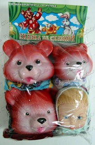 Театр кукольный. Набор "Три медведя" (4 перчатки) пакет ― ИГРОСАД.рф