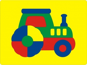 Мозаика в рамке. Трактор (Флексика) (Флексика) ― ИГРОСАД.рф